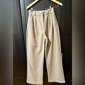 Abercrombie & Fitch Sloane Tailored WideLeg Pants CurveLove Size 26R ChicNeutral